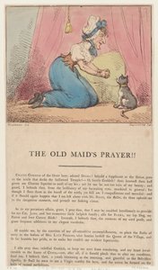 老处女的祈祷！，1801年2月10日。，1801年2月10日。 作者 托马斯·罗兰森