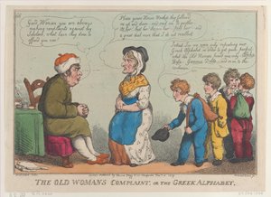 The Old Womans Complaint, or the Greek Alphabet, January 15, 1809., January 15, 1809. 作者 托马斯·罗兰森