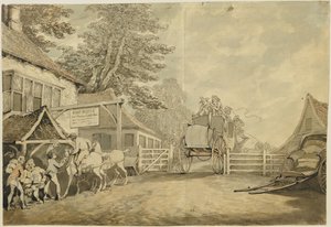 邮局，约1778–80年 作者 托马斯·罗兰森