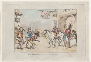 邮政大楼的制作，1808年，1808年。 作者 托马斯·罗兰森