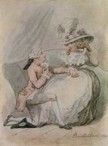提案，1796年（纸上墨水和纸张） 作者 托马斯·罗兰森