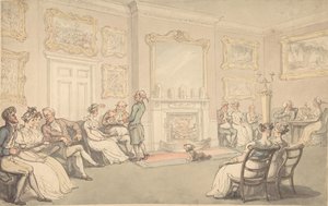 接待，1780-1827。 作者 托马斯·罗兰森
