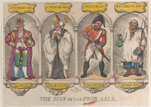 The Sign of the Four Alls, 1810., 1810. 作者 托马斯·罗兰森