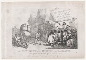 标题页：一本关于马匹和马车的新书，或者，出售各种物品的Rhedarium...，1784年。 作者 托马斯·罗兰森