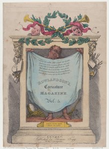 标题页，Rowlandson的漫画杂志，第5卷，1808年。 作者 托马斯·罗兰森