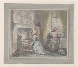 敬酒，1783-90., 1783-90. 作者 托马斯·罗兰森