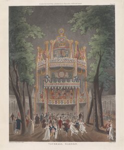 沃克斯豪尔花园，1809年10月2日，1809年10月2日。 作者 托马斯·罗兰森