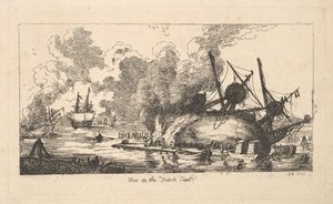 1787年，法国海岸景观。 作者 托马斯·罗兰森