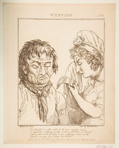 哭泣的布伦（Le Brun）被盗，或激情的讽刺漫画，1800年1月21日。 作者 托马斯·罗兰森