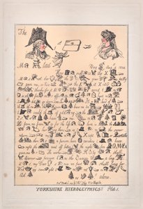 Yorkshire Hieroglyphics, Plate 1, March 8, 1809., March 8, 1809. 作者 托马斯·罗兰森