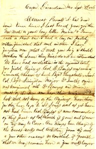1861年9月8日，密苏里州吉拉尔多角，署名T.S. Hawley致父母的信 作者 托马斯·S·霍利