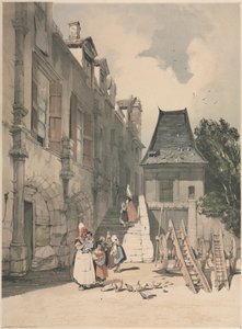 拉巴耶街鲁昂，阿曼德，1839年。 作者 托马斯·肖特男孩
