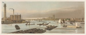 伦敦现状：威斯敏斯特大教堂，1842年，位于滑铁卢桥。 作者 托马斯·肖特男孩