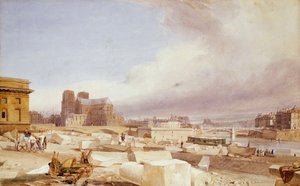 Quai St.Bernard的Notre Dame 作者 托马斯·肖特男孩