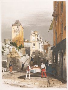 风景如画的巴黎，根特，安特卫普，鲁昂等建筑：巡回赛雷米，迪耶普，1839年。 作者 托马斯·肖特男孩