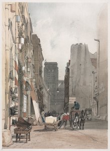 巴黎风景如画的建筑，根特，安特卫普，鲁昂：巴黎圣母院，巴黎，1839年。 作者 托马斯·肖特男孩