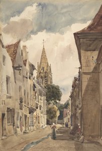 塞纳河畔伊西-勒穆利诺的伊西A街景观，1820-74年。 作者 托马斯·肖特男孩