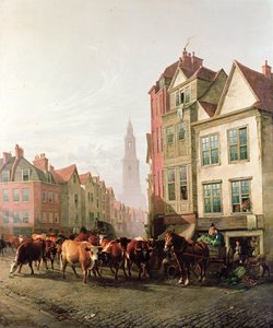 老史密斯菲尔德市场，1887年 作者 托马斯·西德尼·库珀