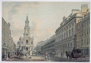 The Strand with Somerset House and St. Mary le Strand，1781（aquatint）