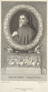 杰弗里·乔uc（Geoffrey Chaucer），约翰·亨利·罗宾逊（John Henry Robinson）刻版（1796-1187） 作者 托马斯·斯托达德
