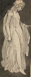 女孩，全长，面向右侧 作者 托马斯·斯托达德