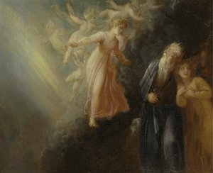 普洛斯彼罗、米兰达和爱丽儿，选自《暴风雨》第一幕第二场 作者 托马斯·斯托达德