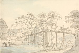 纽敦塞文河大桥，仰望河流