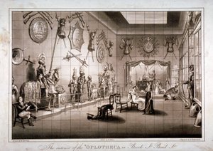 伦敦威斯敏斯特布鲁克街的Hoplotheca，约1810年 作者 塞缪尔·米坦