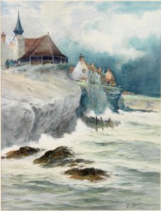Cullercoats（铅笔，卫生纸和身体彩色纸） 作者 托马斯·斯威夫特·赫顿