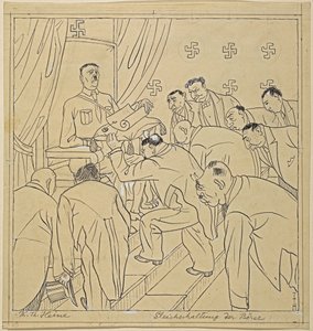 Gleichschaltung der Börse；Simplicissimus XXXV/36, 1930 年 作者 托马斯·西奥多·海涅