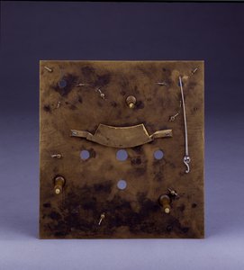 微型撞击式支架时钟的细节，否。 222，约1695年 作者 托马斯·汤皮翁