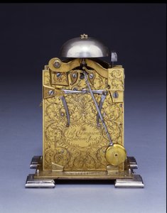 微型撞击式支架钟，编号222，约1695年