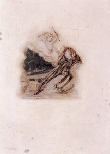 丘比特和恋人哀叹所爱之人的死亡》，约1802-1857。  