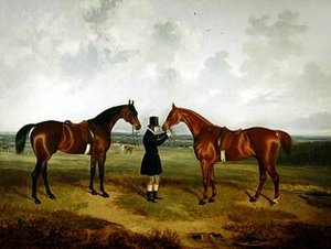 狩猎前（布面油画） 作者 托马斯·布雷特兰