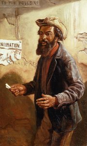 他的第一次投票，1868年，1868年 作者 托马斯·沃特曼·伍德