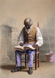 读经》，1874年。 作者 托马斯·沃特曼·伍德