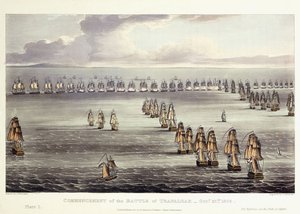 特拉法加战役的开始，1805年10月21日，1817年 作者 托马斯·惠特科姆