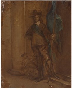 带有标志的士兵 作者 托马斯·威伯特（Thomas Willeboirts Bosschaert）