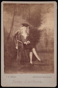 詹姆斯-史密森1765-1829年的肖像，1786年拍摄于1870年代。 作者 托马斯·威廉·斯米利