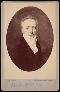 詹姆斯-史密森1765-1829年的肖像，1816年拍摄于1870年代。 作者 托马斯·威廉·斯米利