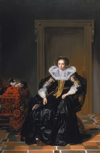 一位女士的画像。 1632 作者 托马斯德凯瑟