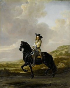 马背上的Pieter Schout，1660年（铜上油）