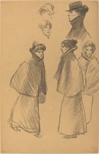 人物研究[直页]，19世纪末-20世纪初。 作者 西奥菲勒·亚历山大·斯坦伦