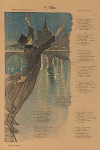 Gil Blas Illustré：在水边 A lEau, 1896. 作者 西奥菲勒·亚历山大·斯坦伦