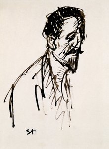 Jehan Rictus肖像，二十世纪 作者 西奥菲勒·亚历山大·斯坦伦