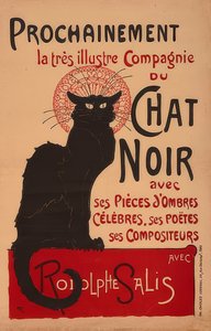 很快，非常著名的Roagphe Salis（2. Fassung）与Compagnie du Chat Noir。法兰克赖希（Frankreich），1896年，进出口。巴黎查尔斯·凡尔瑙 作者 西奥菲勒·亚历山大·斯坦伦