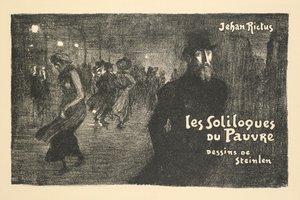 报纸和书店招股说明书：穷人的独白，作者 Jehan Rictus 作者 西奥菲勒·亚历山大·斯坦伦