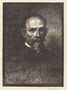 自画像（Steinlen，正面，头部右侧）。 作者 西奥菲勒·亚历山大·斯坦伦