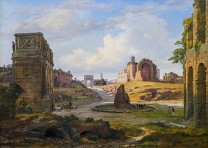 从斗兽场向罗马广场远眺 作者 