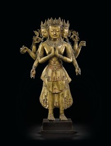 Ekadashalokeshvara 雕像 作者 藏族学校